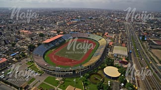 TESLIM BALOGUN STADIUM, SURULERE, LAGOS - AERIAL VIEW