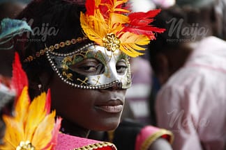 MASKED LADY AT THE CARNIVAL