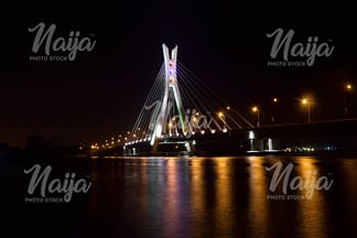 Lekki-Ikoyi Link Bridge Night View, Lagos. Nigeria 2