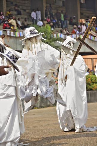 JUMPING EYO MASQUERADE IN LAGOS
