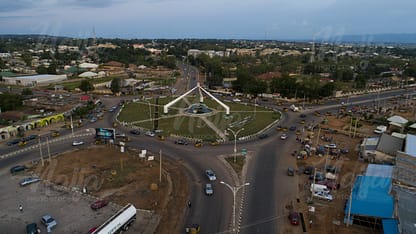 AERIAL VIEW OF POLICE ROUNDABOUT, ADAMAWA