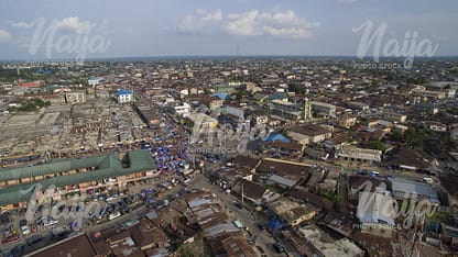 AERIAL VIEW OF WATT MARKET, CALABAR 2