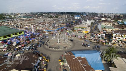 AERIAL VIEW OF WATT MARKET, CALABAR 3