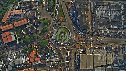 ALLEN ROUNDABOUT, IKEJA, LAGOS - AERIAL VIEW