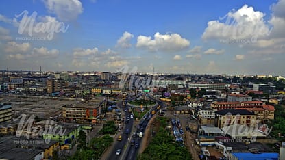 ALLEN ROUNDABOUT, IKEJA, LAGOS - AERIAL VIEW
