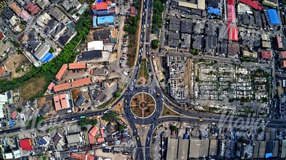 ALLEN ROUNDABOUT, IKEJA, LAGOS - AERIAL VIEW