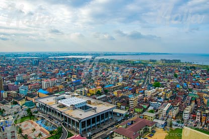 AERIAL VIEW OF Lagos Island