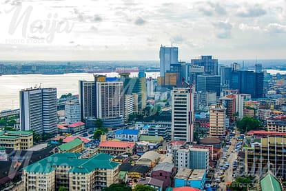 AERIAL VIEW OF Lagos Island showing the marina 2