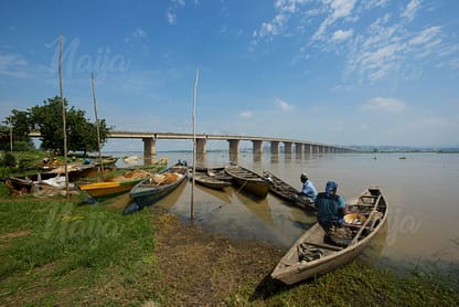 BOATS BY THE ADAMAWA BRIDGE