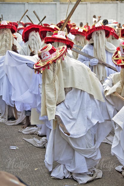 EYO MASQUERADE DANCING IN GROUPS