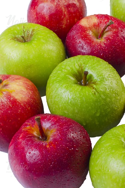 GREEN AND RED APPLES