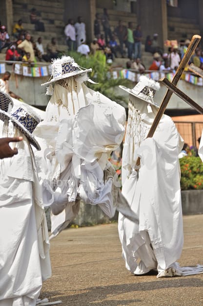 JUMPING EYO MASQUERADE IN LAGOS