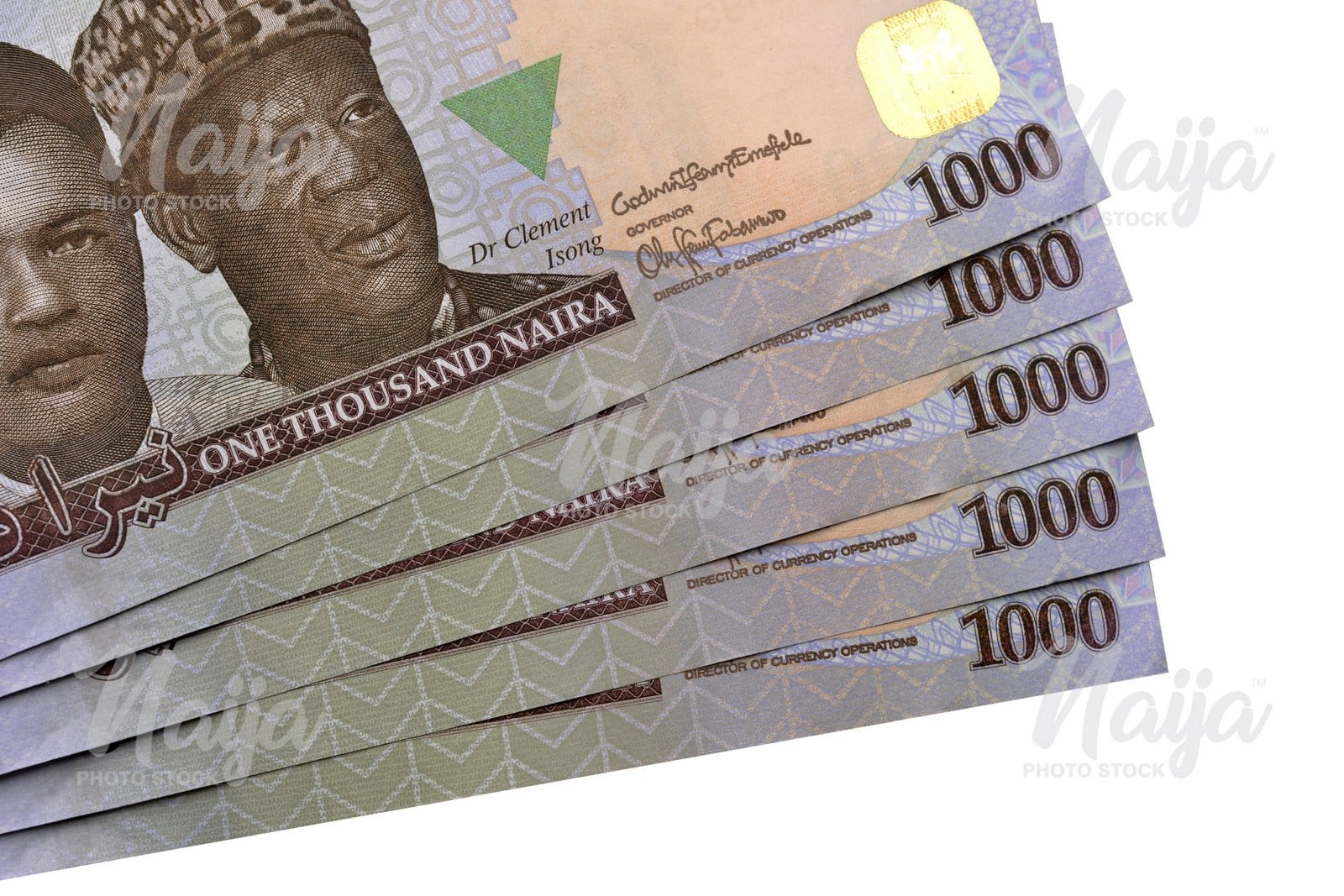 N1,000 NOTES -TOP VIEW CROPPED