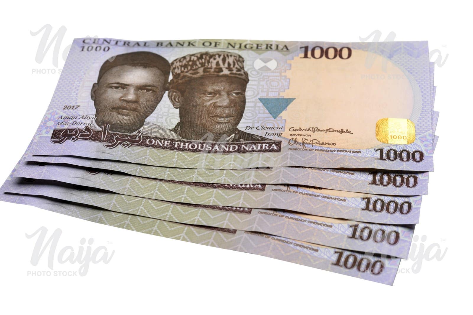 N1,000 NOTES - DIAGONAL VIEW