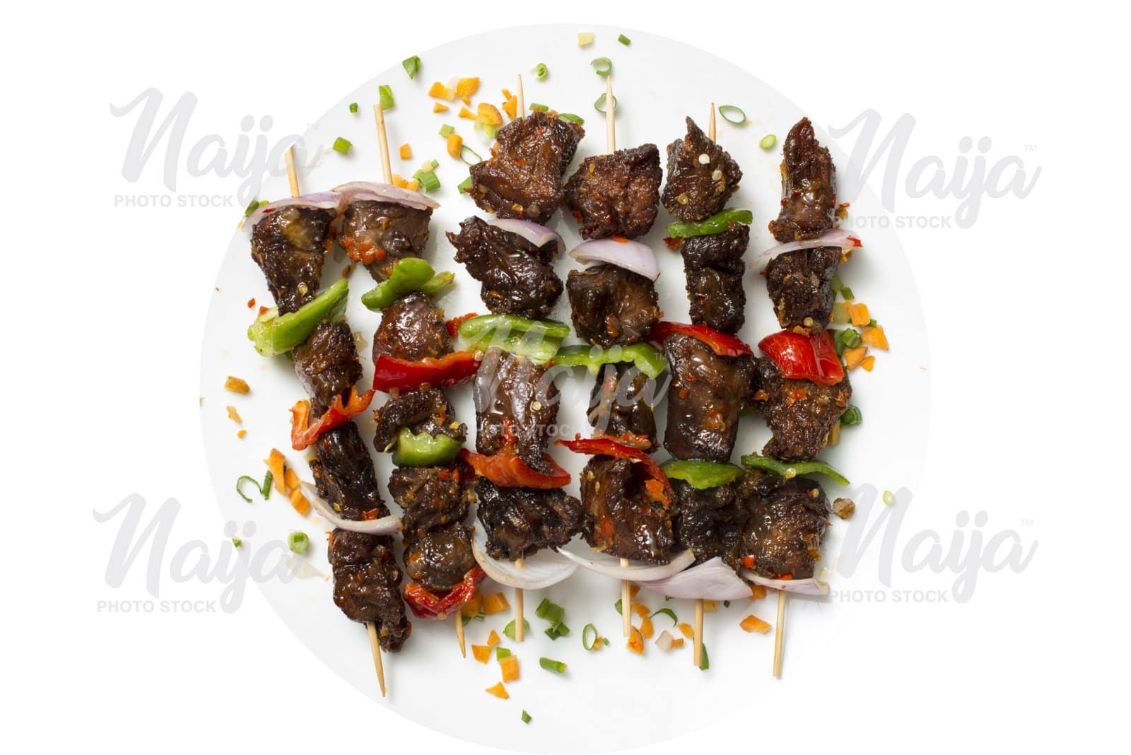 MEAT KEBAB - TOP VIEW