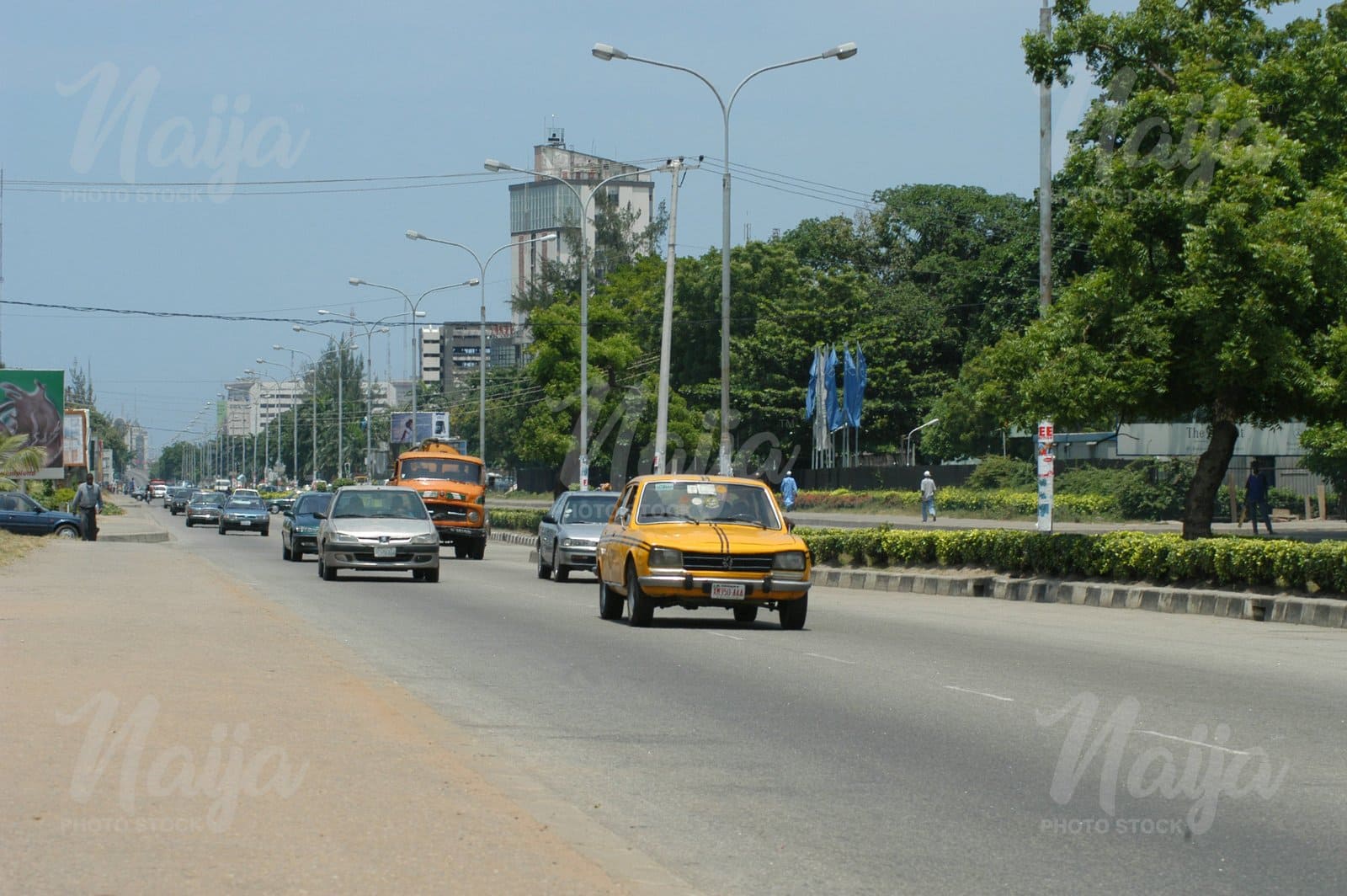 LAGOS TAXI ON KINGSWAY ROAD, IKOYI, IN THE 90's