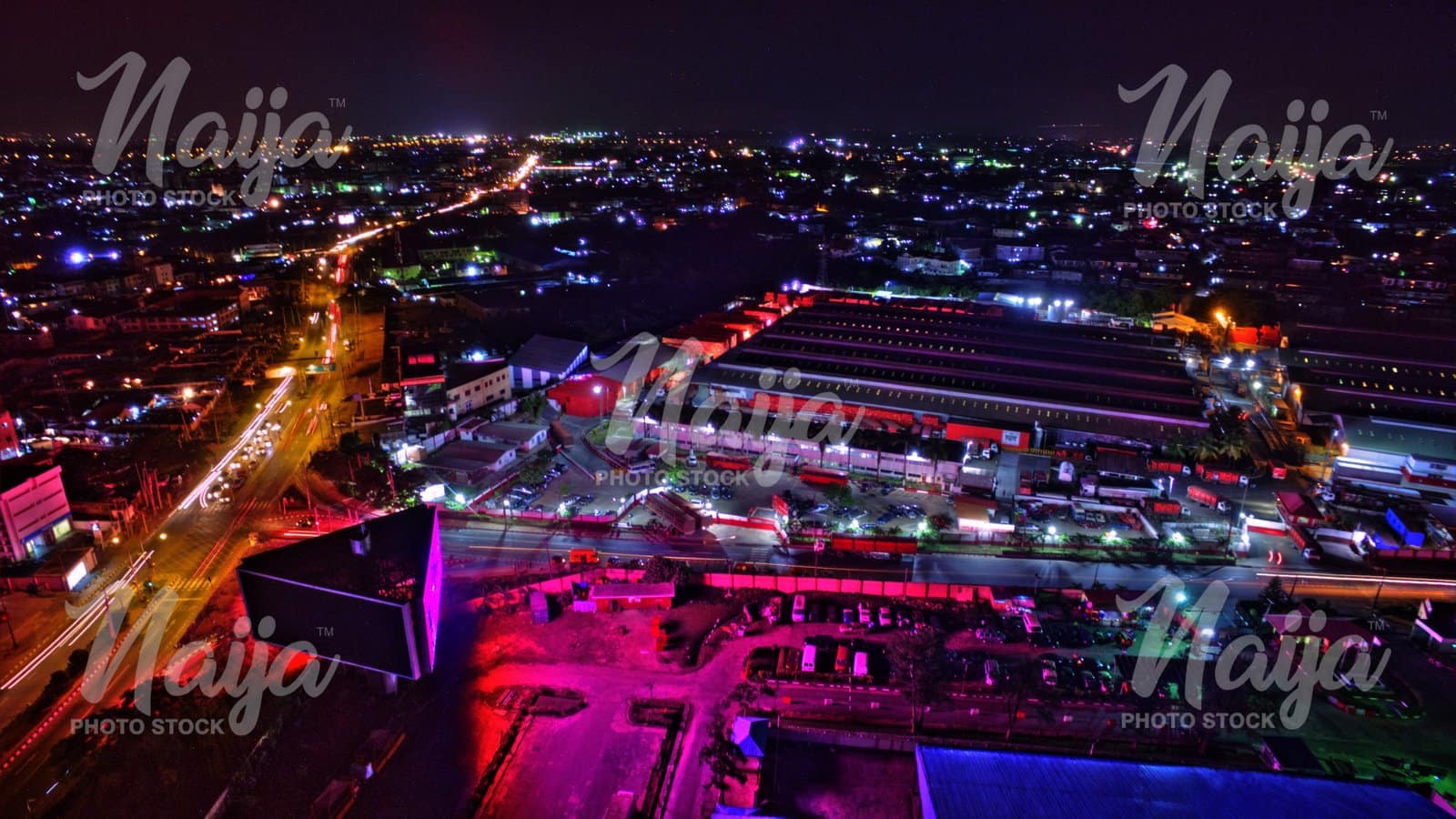 IKEJA, LAGOS AT NIGHT