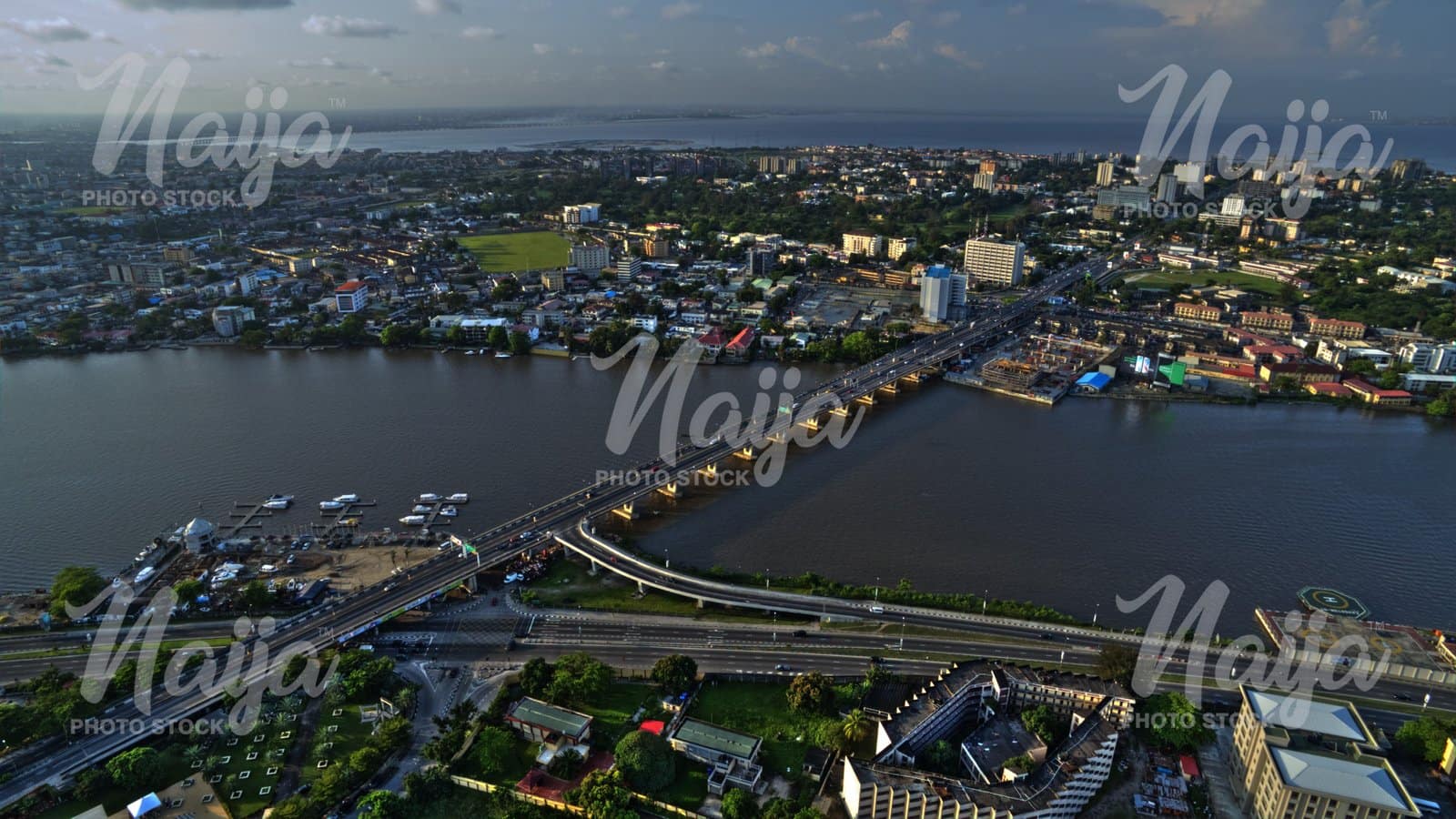 FALOMO BRIDGE, LAGOS - AERIAL VIEW