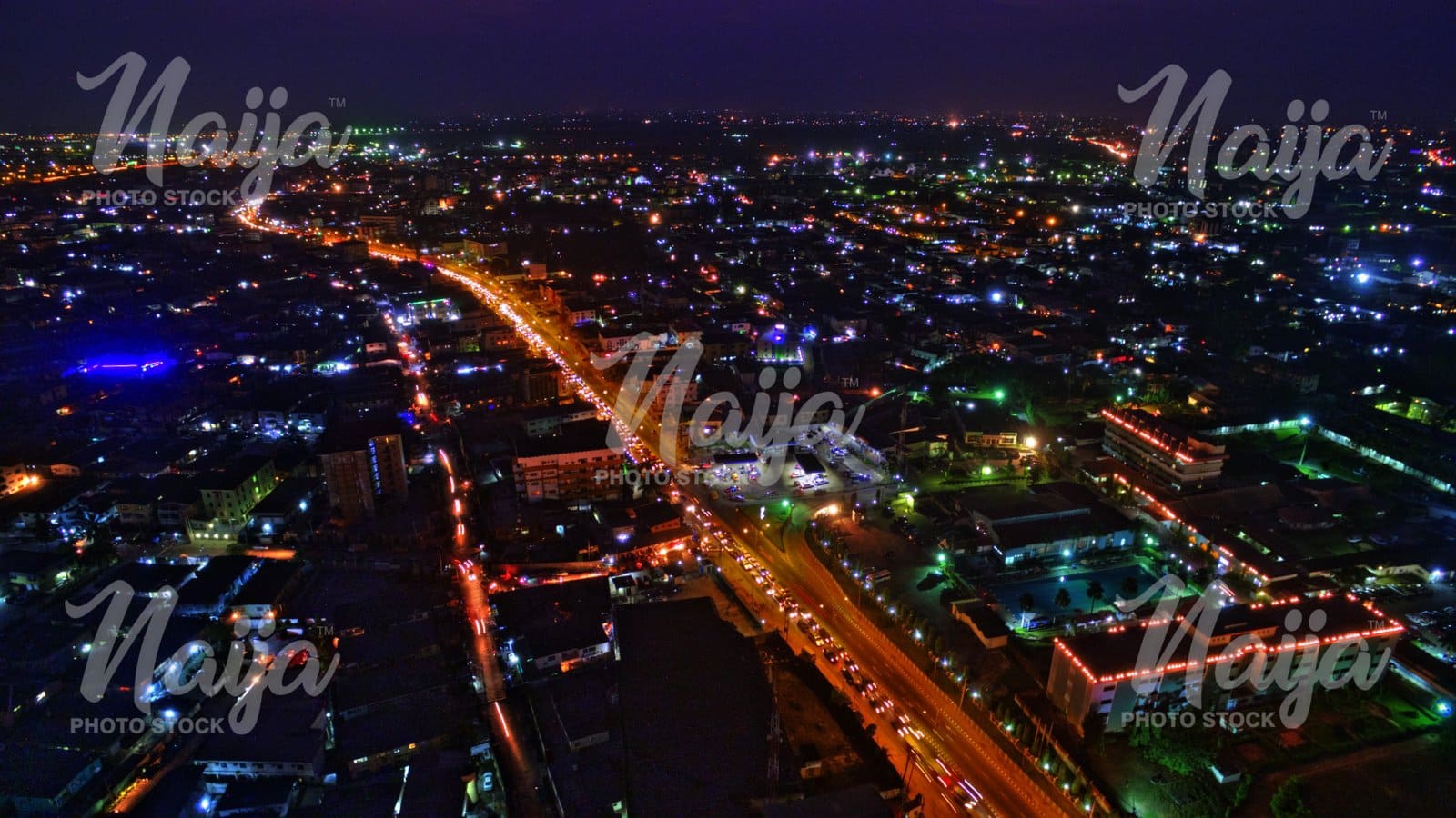ALLEN ROUNDABOUT, IKEJA, LAGOS - AERIAL VIEW