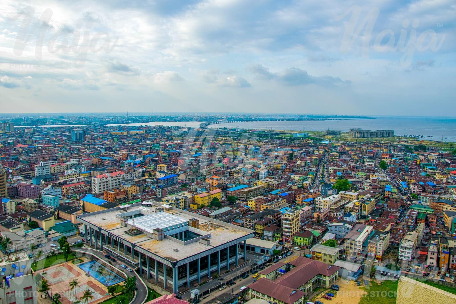 AERIAL VIEW OF Lagos Island