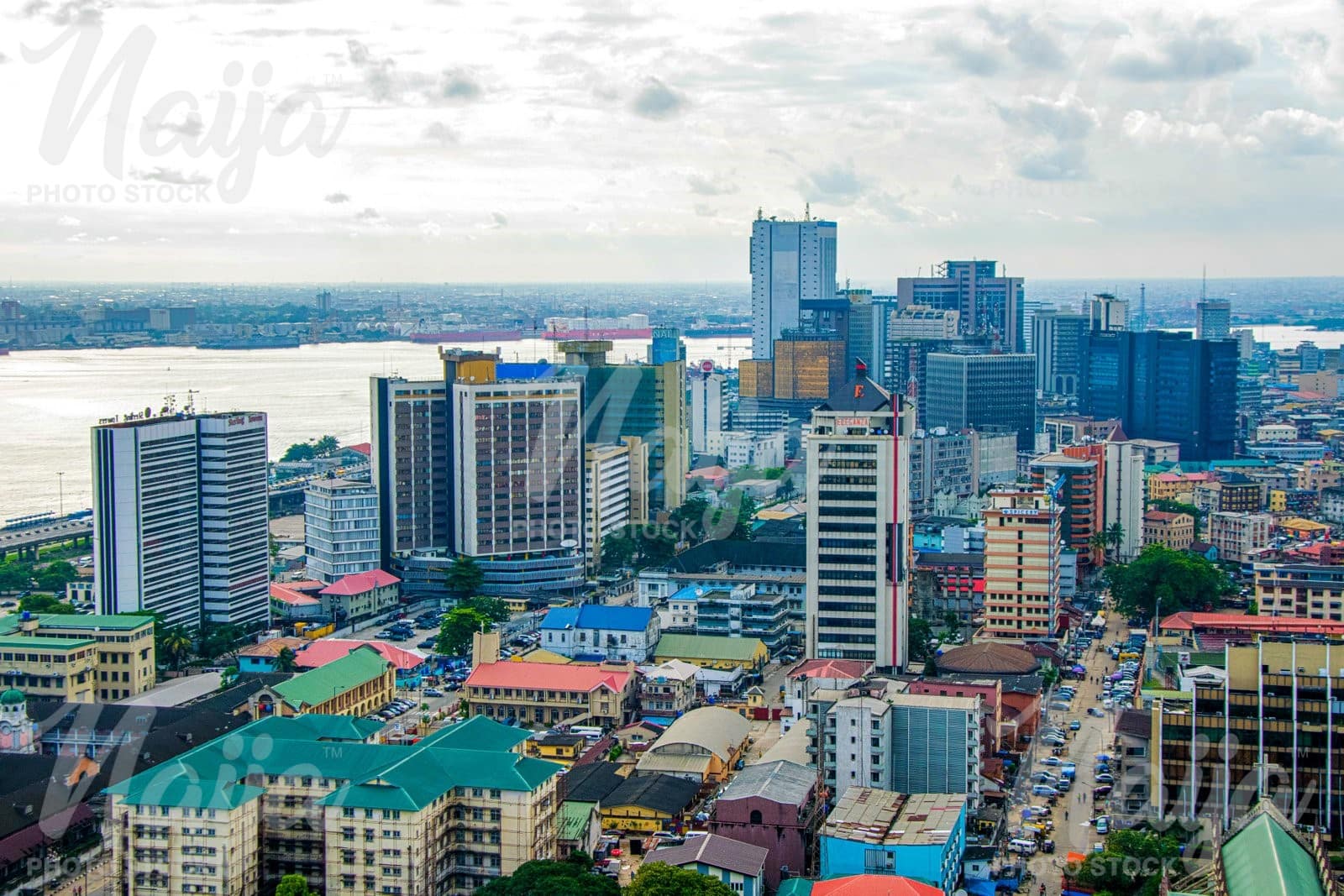 AERIAL VIEW OF Lagos Island showing the marina 2